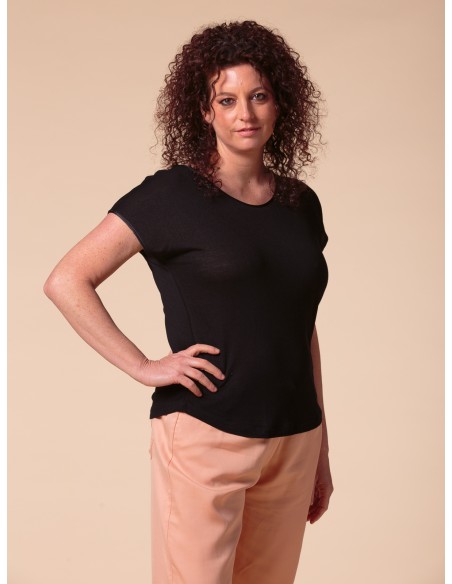 T-SHIRT CINDY IN SETA LINO E ECOVISCOSA
