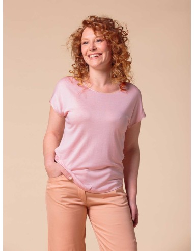 T-SHIRT CINDY IN SETA LINO E ECOVISCOSA