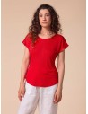 T-SHIRT CINDY IN SETA LINO E ECOVISCOSA