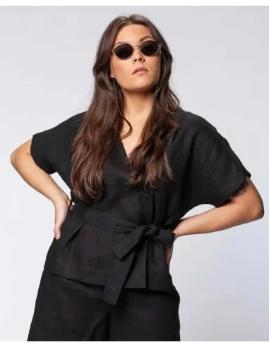 KIMONO IN 100% LINO "MEI"