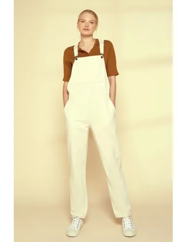 SALOPETTE IN JEANS DI COTONE BIOLOGICO "BROOKLYN"