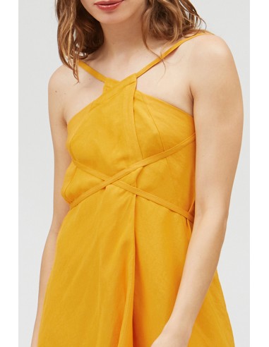 ABITO CORTO IN ECOVISCOSA E LINO MULTIPOSIZIONE...