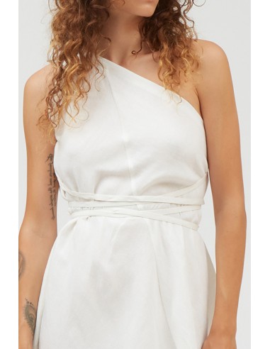 ABITO CORTO IN ECOVISCOSA E LINO MULTIPOSIZIONE...