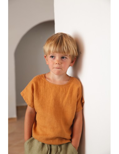 T-SHIRT UNISEX 100% LINO BIOLOGICO "EASY"