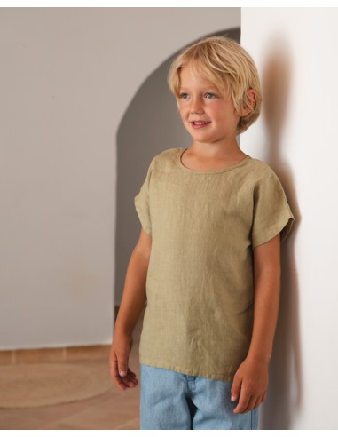 T-SHIRT UNISEX 100% LINO BIOLOGICO "EASY"