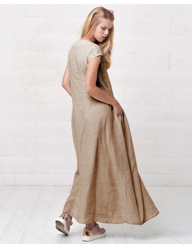 ABITO LUNGO IN 100% LINO "GABRIELA"