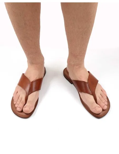 INFRADITO CAPRESE UOMO IN PELLE E CUOIO "GIOVE"