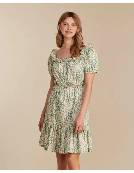 ABITINO CORTO IN COTONE BIOLOGICO "HAREBELL"