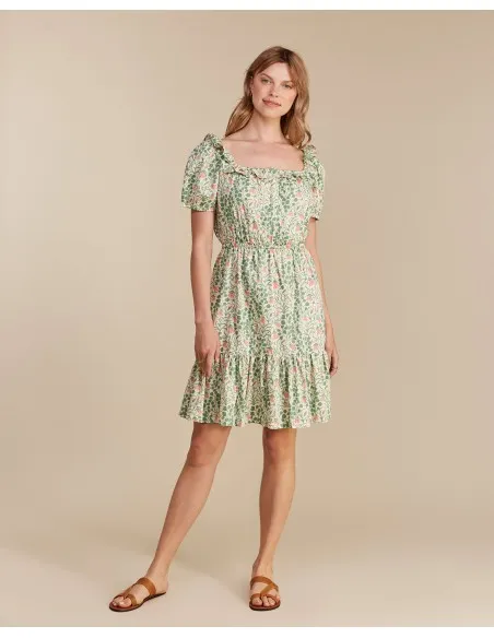 ABITINO CORTO IN COTONE BIOLOGICO "HAREBELL"