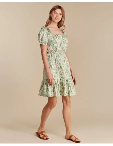 ABITINO CORTO IN COTONE BIOLOGICO "HAREBELL"