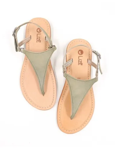 SANDALI CAPRESI IN PELLE E CUOIO "VENERE"