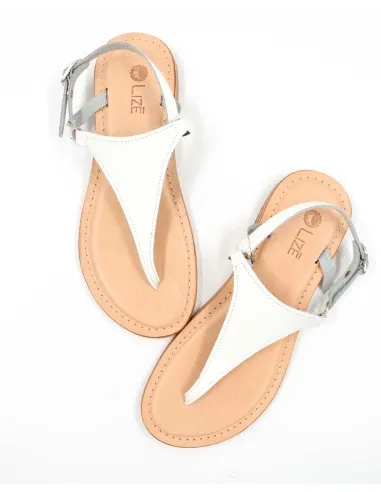 SANDALI CAPRESI IN PELLE E CUOIO "VENERE"