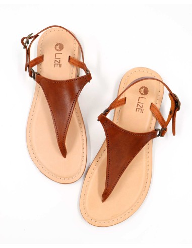 SANDALI CAPRESI IN PELLE E CUOIO "VENERE"