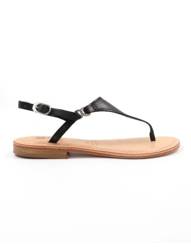 SANDALI CAPRESI IN PELLE E CUOIO "VENERE"
