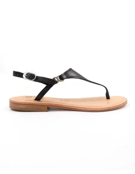 SANDALI CAPRESI IN PELLE E CUOIO "VENERE"