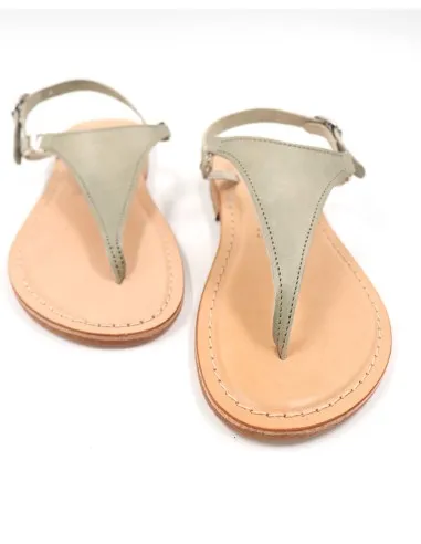 SANDALI CAPRESI IN PELLE E CUOIO "VENERE"