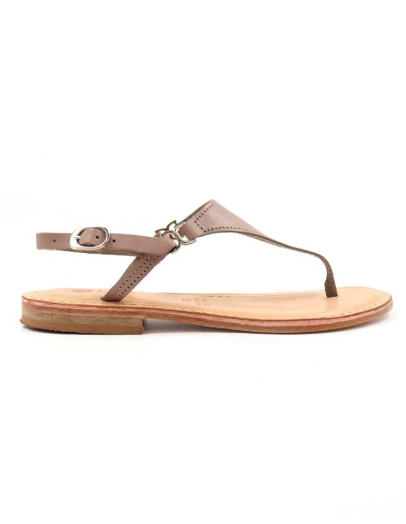 SANDALI CAPRESI IN PELLE E CUOIO "VENERE"