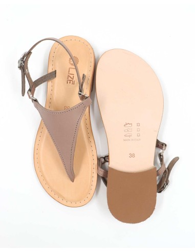 SANDALI CAPRESI IN PELLE E CUOIO "VENERE"