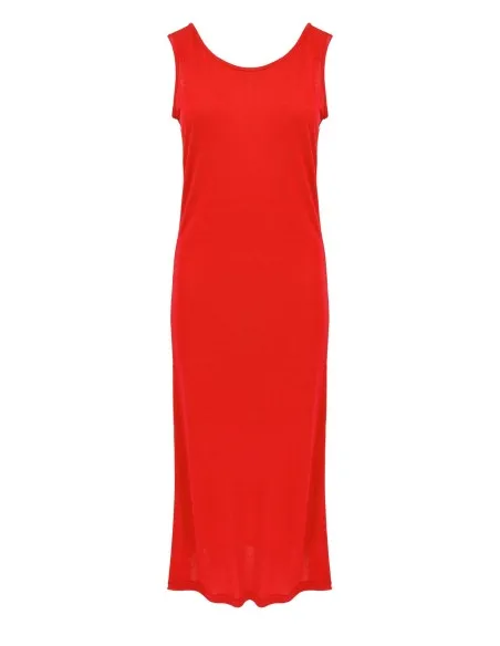 ABITO LUNGO IN SETA LINO E ECOVISCOSA "CINDY"