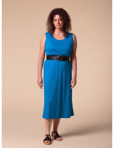 ABITO LUNGO IN SETA LINO E ECOVISCOSA "CINDY"