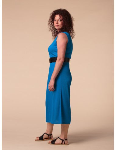 ABITO LUNGO IN SETA LINO E ECOVISCOSA "CINDY"