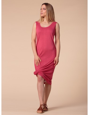 ABITO LUNGO IN SETA LINO E ECOVISCOSA "CINDY"