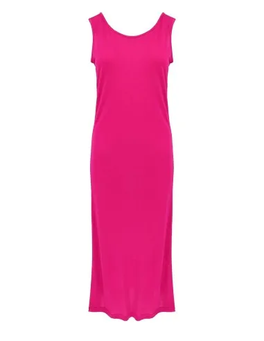 ABITO LUNGO IN SETA LINO E ECOVISCOSA "CINDY"