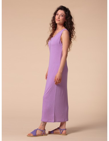 ABITO LUNGO IN SETA LINO E ECOVISCOSA "CINDY"