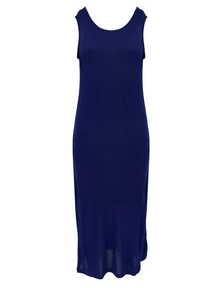 ABITO LUNGO IN SETA LINO E ECOVISCOSA "CINDY"