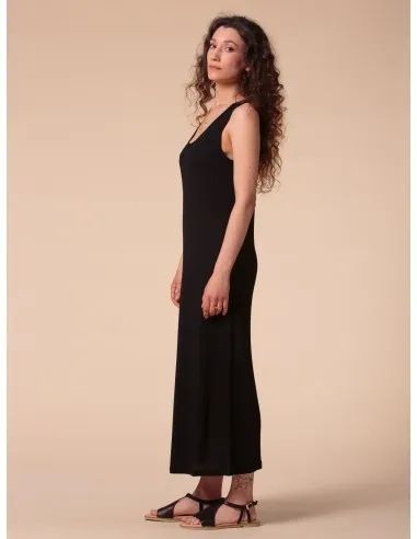 ABITO LUNGO IN SETA LINO E ECOVISCOSA "CINDY"