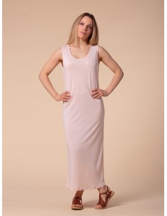 ABITO LUNGO IN SETA LINO E ECOVISCOSA "CINDY" - CIPRIA