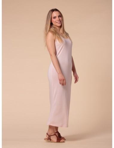ABITO LUNGO IN SETA LINO E ECOVISCOSA "CINDY"