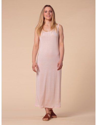 ABITO LUNGO IN SETA LINO E ECOVISCOSA "CINDY"