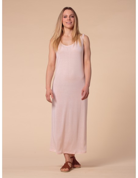 ABITO LUNGO IN SETA LINO E ECOVISCOSA "CINDY"