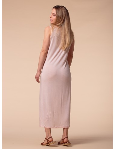 ABITO LUNGO IN SETA LINO E ECOVISCOSA "CINDY"