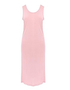 ABITO LUNGO IN SETA LINO E ECOVISCOSA "CINDY" - ROSA 2