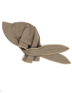 BANDANA PROTETTIVA UV 60 IN COTONE BIO MOD "CORA" - BEIGE