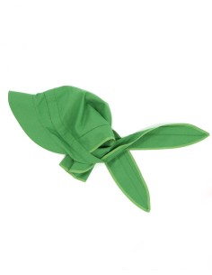 BANDANA PROTETTIVA UV 60 IN COTONE BIO MOD "CORA" - VERDE