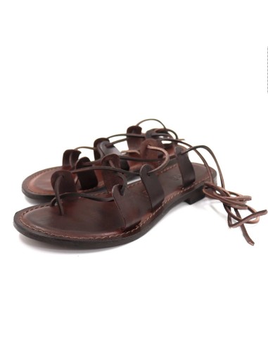 SANDALO CAPRESE INFRADITO IN PELLE E CUOIO...
