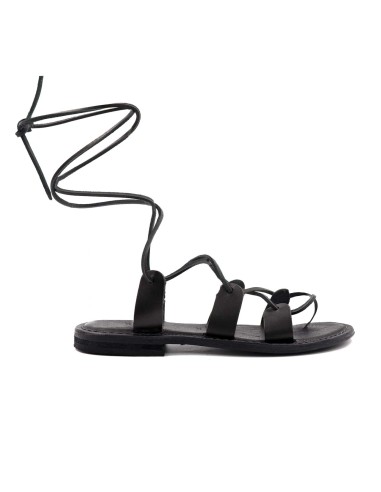 SANDALO CAPRESE INFRADITO IN PELLE E CUOIO...