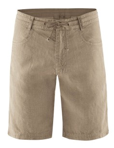 SHORTS UNISEX IN 100% CANAPA - BEIGE