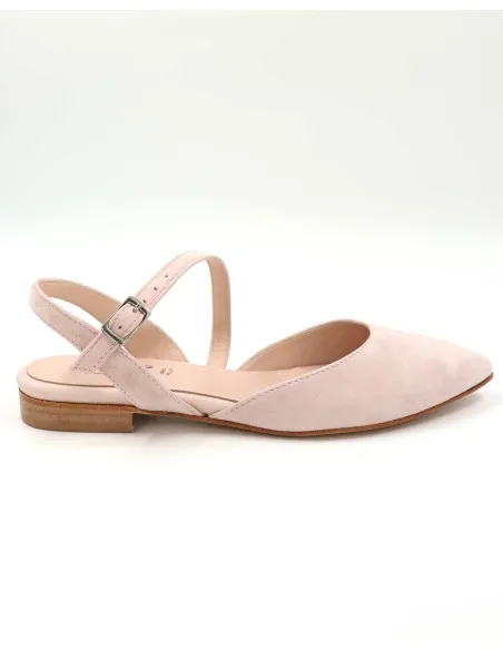 SLINGBACK IN CAMOSCIO CON FONDO CUOIO "DELIGHT"