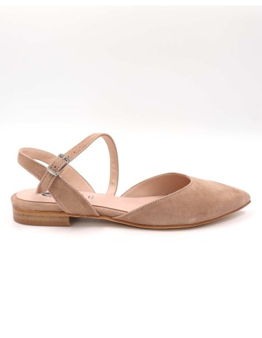 SLINGBACK IN CAMOSCIO CON FONDO CUOIO "DELIGHT"