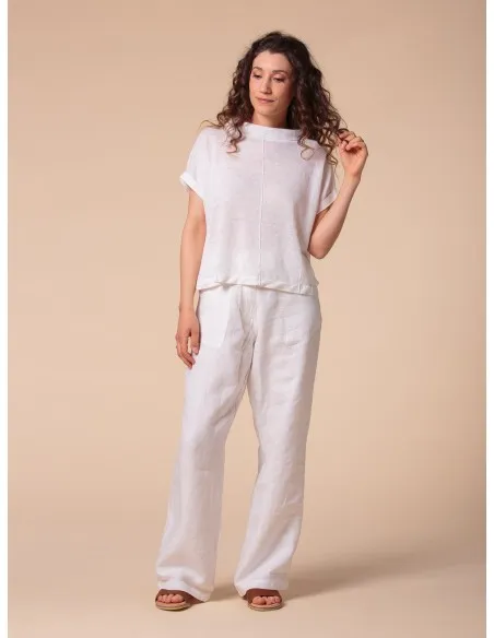 Pantalone donna in pura canapa - Lizè Natural Clothing