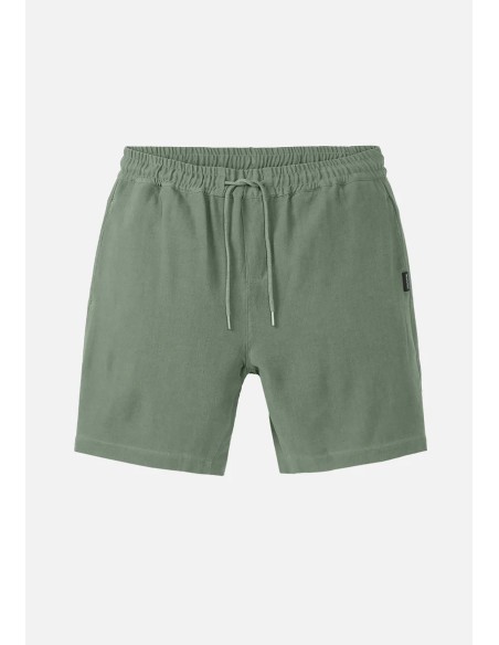 SHORTS UOMO IN ECOVISCOSA E LINO "CURRY"