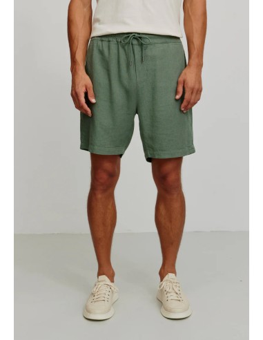 SHORTS UOMO IN ECOVISCOSA E LINO "CURRY"