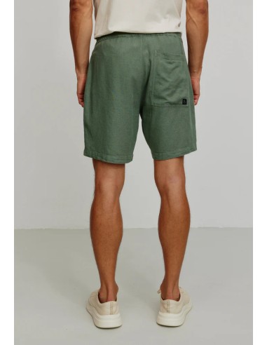 SHORTS UOMO IN ECOVISCOSA E LINO "CURRY"