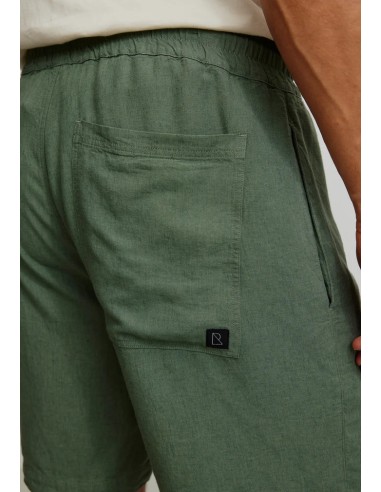 SHORTS UOMO IN ECOVISCOSA E LINO "CURRY"