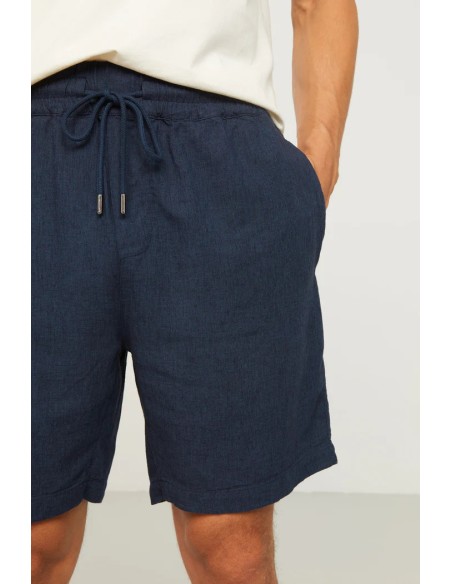 SHORTS UOMO IN ECOVISCOSA E LINO "CURRY"
