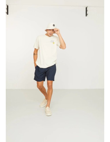 SHORTS UOMO IN ECOVISCOSA E LINO "CURRY"